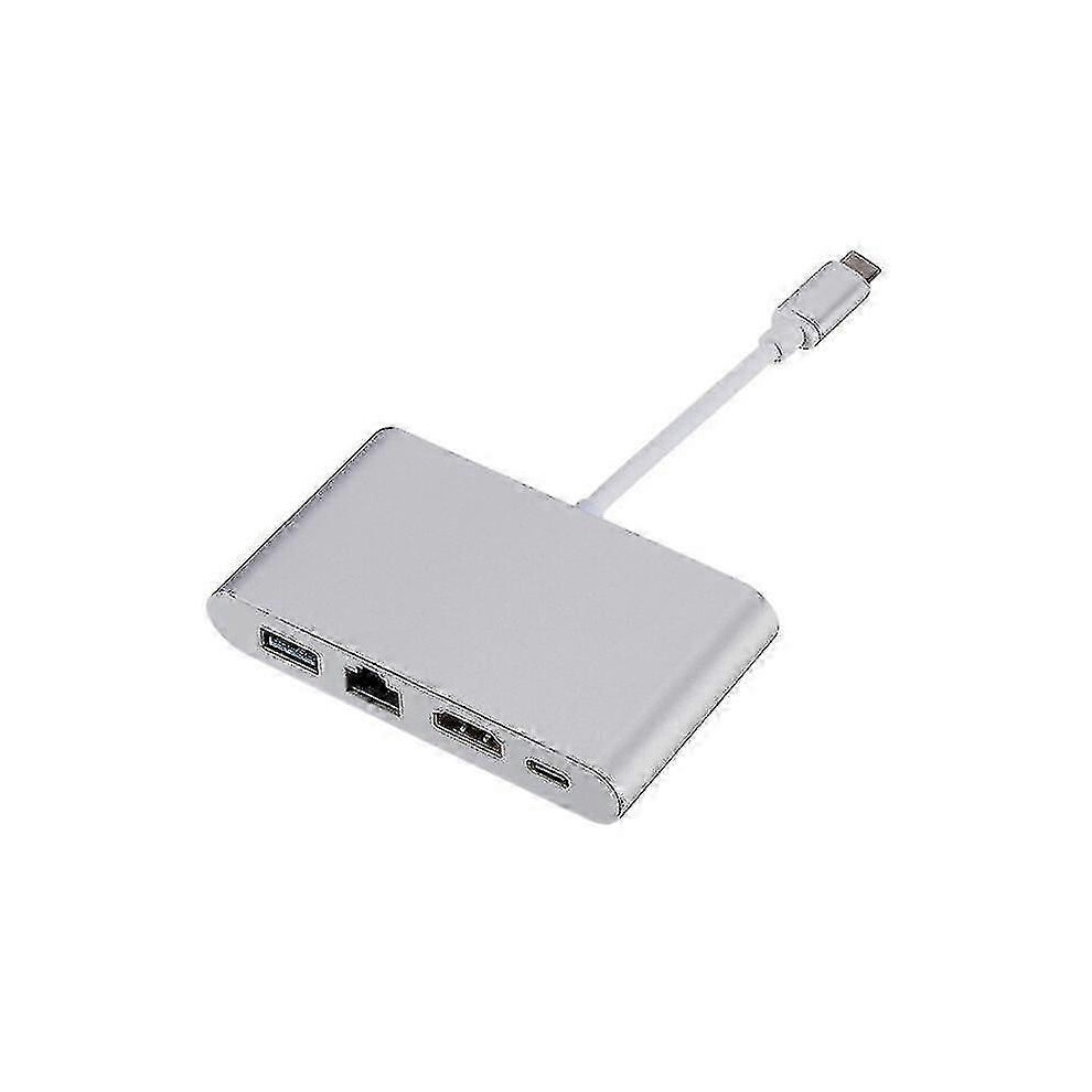 (As Show, One Size) Usb C To Hdmi Adapter 3 In 1 Multiport Usb Type C To 4K Hdmi Usb3.0 And Usb C Power Delivery Port Converter 4631898275841