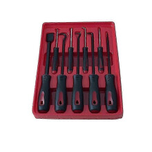 (As show, One size) 9 Pcs Pick Tool Set Industrial Hand Oil Seal Scraper Puller Car Mini Hook Repair
