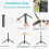 (As show, One size) LED Video Light - 5600K Dimmable with Mini Tripod (2 Pcs) 4