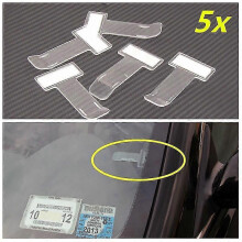 (As show, One size) Parking Ticket Holder, 4pcs Transparent Car Windshield Ticket Holderaespa