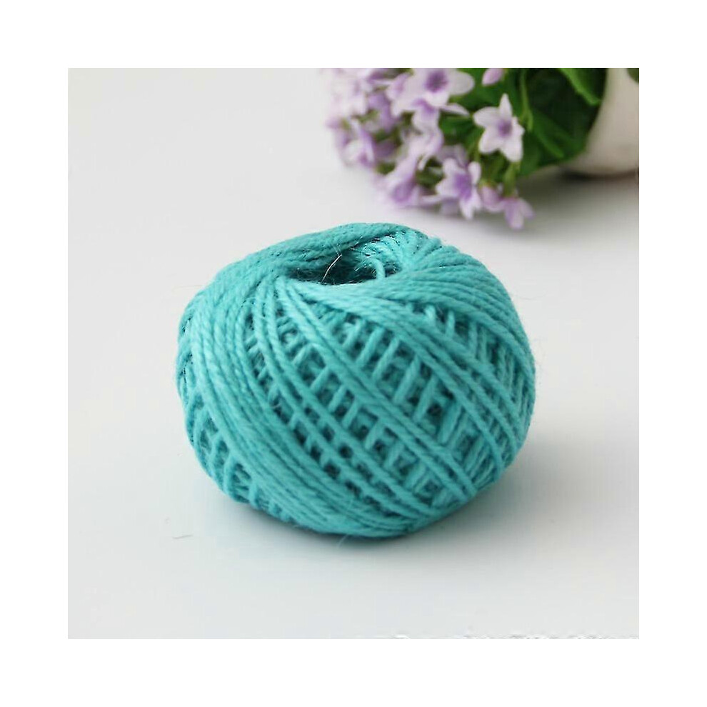 (Pink, One Size) 2Pcs Jute Twine 50M Jute String 3 Ply 2Mm Thickness Jute Rope For Decoration Garden Floristry Diy Arts Bundling Crafts 6901262126344