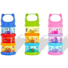 (As show, One size) Milk Dispenser, 3 Pcs Stackable Baby Milk Powder Dispenser Box, For Outdoor