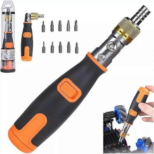 (ash) 10 in 1 Multi-angle Ratchet Screwdriver Professional Tools 2