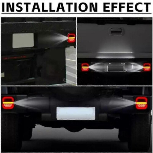 2025 New Wireless Trailer Lights Kit, LED Rear Tail Lights Dynamic Stop Brake 2