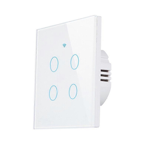 2/3/4 Gang Smart Light Switch Tuya Touch App Control NO Neutral Wire Required 2