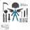 (Transparent white) 5th Gen Dummy13 Action Figure,Multi-Jointed Movable Toys DIY Assembled Model 1