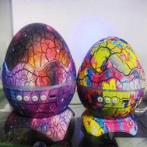 (Crack white) Dinoglow 4 in 1 Northern Lights Projector, Dinosaur Egg Galaxy Light Projector 1