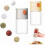 (white) Press Type Salt Control Bottle,Salt and Pepper Shakers,Quantitative Spice Shaker 3