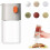 (yellow) Press Type Salt Control Bottle,Salt and Pepper Shakers,Quantitative Spice Shaker 2