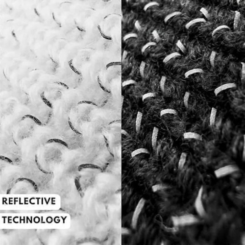 (grey) Reflective Beanie for Women Men, Flex Reflective Beanie hat 1