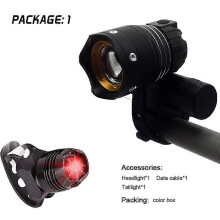 30000LM Rechargeable LED MTB Bicycle Light Racing Bike Front Headlight Set