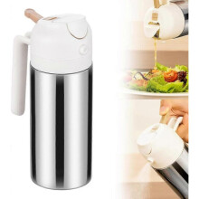 2 in 1 Oil Sprayer & Dispenser,316 Stainless Steel Oil Dispenser Spray Bottle