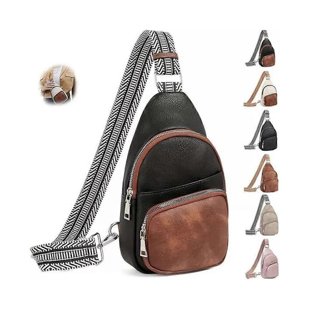 (Black and Brown)Relevantk Crossbody Bag, Wbougisay Crossbody Bag Womens