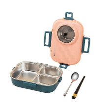 (Pink) Portable Food Box School Lunch Box Thermal Insulated Bento Food Container NEW