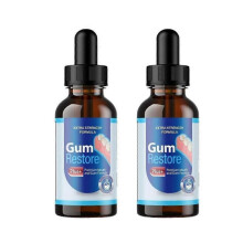 (2pcs)1-3X Gum Restore Plus - Oral Drops For Teeth, Bad Breath, Gums Repair 30ML
