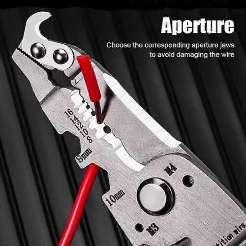 18 in 1 Foldable Wire Stripper,Multi-function Wire Stripping Pliers Cable Cutter 1