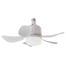 Modern Led Ceiling Fan with Light Dimmable E27 Bedroom Living Room Fan Lamp