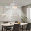 Modern Led Ceiling Fan with Light Dimmable E27 Bedroom Living Room Fan Lamp 4