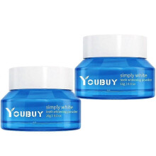 2x Teeth Whitening Powder, Dentist Approved-Repair Enamel & Sensitivity-Free Tooth Powder Tea, Coffee, Wine & Smoking Stains Remover, Peroxide Free Po