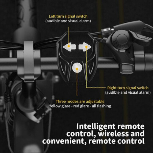 Bicycle LED Indicator Bike Rear Turn Signal Light Wireless Remote Tail Light 2