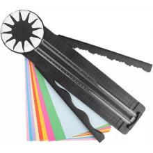 (black) 12 in 1 Rotary Cutter, 12 in 1 Rotary Paper Trimmer with 12 Cutting Blade Heads
