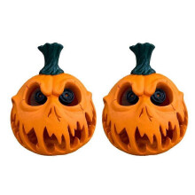 (2pcs) New Luminous Hollow Pumpkin Ornaments Halloween Party Atmosphere Decorations