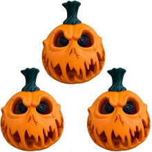 (3pcs) New Luminous Hollow Pumpkin Ornaments Halloween Party Atmosphere Decorations