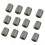 12pcs Grey TPMS Service Kit Tire Valve Stem Caps Set High Quality 1