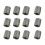12pcs Grey TPMS Service Kit Tire Valve Stem Caps Set High Quality 2