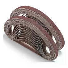 Sanding Belt 24 Pack 1/2 x 18 Inch Aluminum Oxide Air File Sander Belt Assortment Belt Sander Tool for