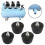 4Pcs Air Compressor Foot Pad Shockproof Components Black Rubber Pad Replacement Foot Pads For Air Compressor 2