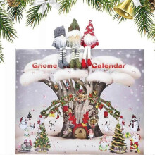 Christmas Gnome Advent Calendar 2024, 24 Day Christmas Calendar Gnome Plush Toy