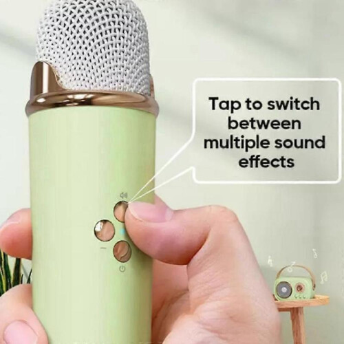 (Double Mike, Suya Bai) Home Speaker and Microphone,Mini Karaoke Machine Portable Bluetooth Speaker 2