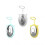 (1pc, white) Sleep Aid Device The Chill Pill Device Hand-held Ergonomic Pressure Relief 1