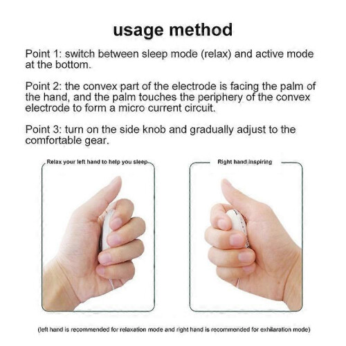 (2pcs, blue) Sleep Aid Device The Chill Pill Device Hand-held Ergonomic Pressure Relief