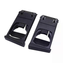 1 Pair Black Front Dash Cup Holder Trim Fit for Toyota Hilux Vigo Fotuner 2014 2013 2012 2011 2010 2009