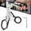 (Bluegray)1PC Multi-Functional Tactical Foldable Medical Scissors Ruler Wrench Mini Portable First Aid 2
