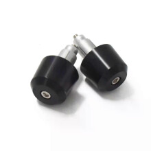 (Black)Motorcycle Accessories Handle Bar End plug Weight Handlebar Grips Cap Anti Vibration Silder Plug