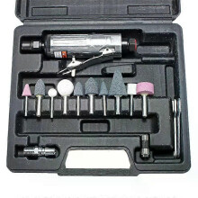 16Pcs/Set 1/4 Inch Car Air Compressor 90psi Grinder Machine Tirel Rotary Stone Tool Kit High-speed Polishing