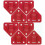 (8PcsRed)8 Pcs Fire Extinguisher Extingusher Bracket Hook Mounting for Wall Accessories Brackets Iron 1