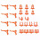 10Pcs Plastic Hanging Board Hole Hook Garage Organizer Wall-Mounted Garage Workshop Storage Rack Box 2