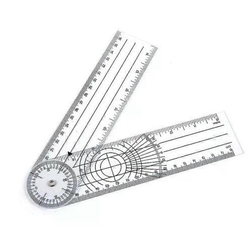 Practical 360 Degree Goniometer Angle Medical Spinal Angle Ruler Angle Inclinometer Ruler Protractor
