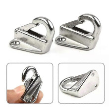 2 stuks Marine 316 roestvrijstalen veerhaak voor fenderboothardware voor zowel binnen- als buitenboordmotoren.