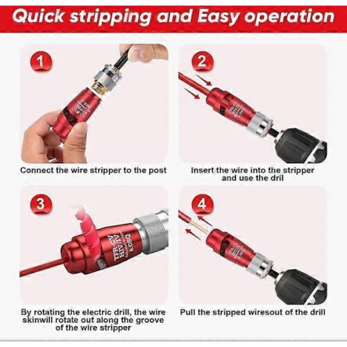 Sakerplus Wire Stripper Kit,Saker Twister Tool for Drill,Wire Stripers Tools 1