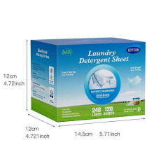 (120sheets) Laundry Sheets Eco Detergent Clothes Fabric Washing Machine Bio Non Bio