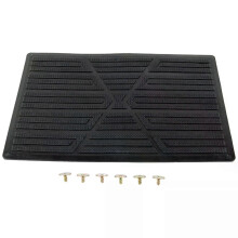 Auto Floor Pad PVC Pedal Plate Anti Skid Foot Heel Scuff Plate Car Floor Mat Non-Slip Carpet Patch Black