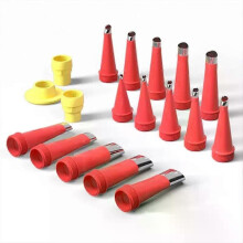 22pcs Caulking Nozzle Tips Set Reusable Stainless Steel Applicator Fit for Home Decoration Sealant and