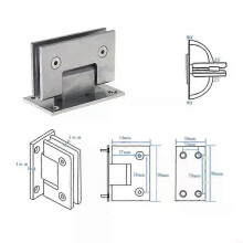XXFA 8-12mm Glass Door Hinge Bathroom Shower Door Frameless Bracket Wall Mounted Door