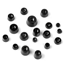10pcs Speaker Cabinet Furniture Chair Table Box Conical Rubber Foot Pad stainless steel Stand Shock