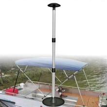 Marine 3 in 1 Aluminum Boat Cover Support Pole Height Adjustable 22 to 54 Inflatable Boat Kayak Canoe